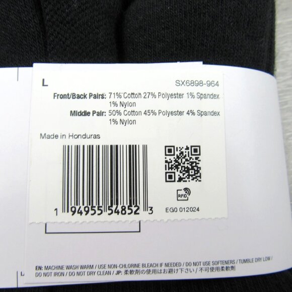 Nike Everyday Plus No Show Socks MultiColor 6 Pack Mens Size 8-12 NEW - Picture 13 of 13